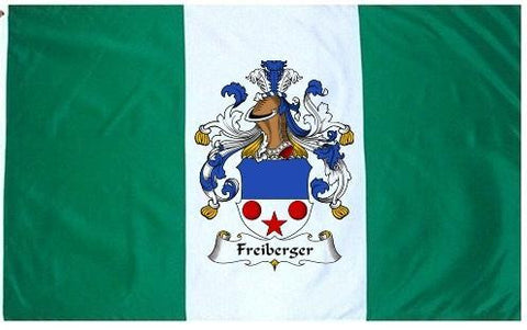 Freiberger family crest coat of arms flag
