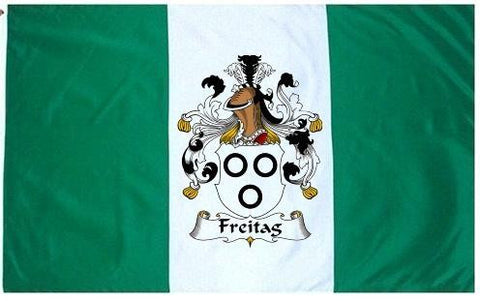 Freitag family crest coat of arms flag