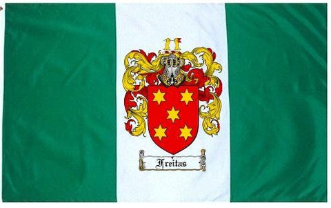 Freitas family crest coat of arms flag