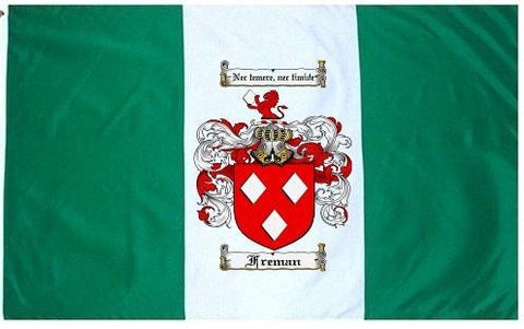 Freman family crest coat of arms flag