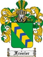 Frenier coat of arms family crest download