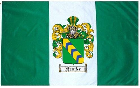 Frenier family crest coat of arms flag