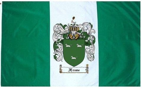 Frese family crest coat of arms flag