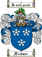 Fresser coat of arms family crest download