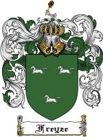Freyze coat of arms family crest download