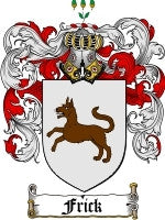 Fricks Name Frick family crest coat of arms emailed to you within 24 hours – Family ...