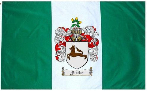 Fricke family crest coat of arms flag