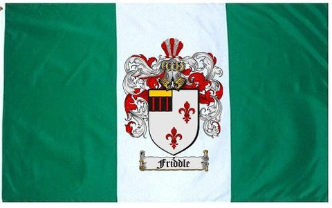 Friddle family crest coat of arms flag