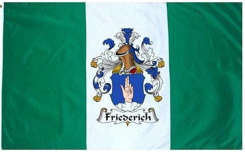 Friederich family crest coat of arms flag
