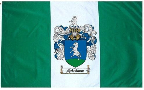 Friedman family crest coat of arms flag