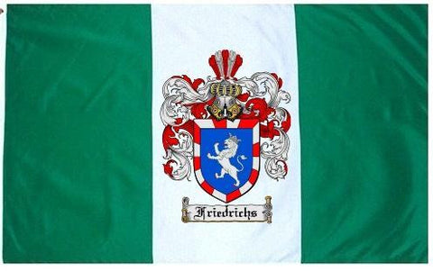 Friedrichs family crest coat of arms flag
