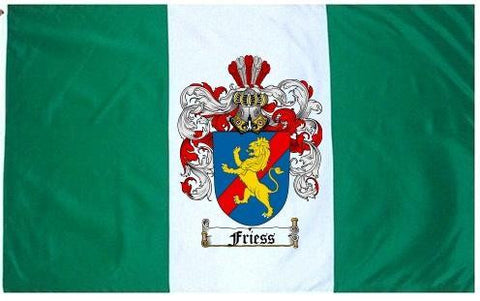 Friess family crest coat of arms flag