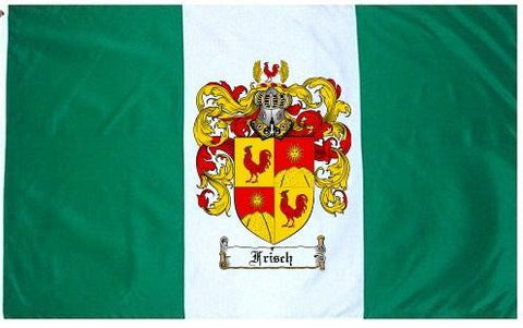 Frisch family crest coat of arms flag