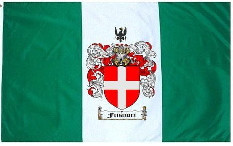 Friscioni family crest coat of arms flag