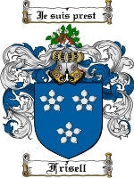 Frisell coat of arms family crest download