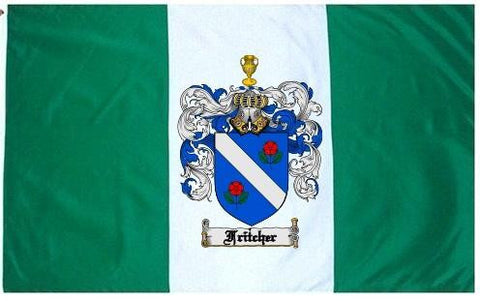 Fritcher family crest coat of arms flag