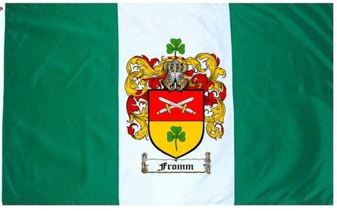 Fromm family crest coat of arms flag