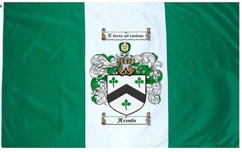 Froste family crest coat of arms flag
