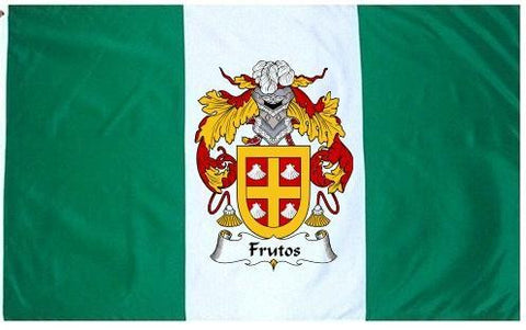 Frutos family crest coat of arms flag