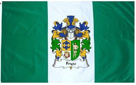 Fryze family crest coat of arms flag