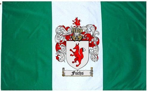 Fuchs family crest coat of arms flag