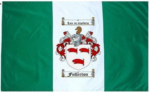 Fullerton family crest coat of arms flag