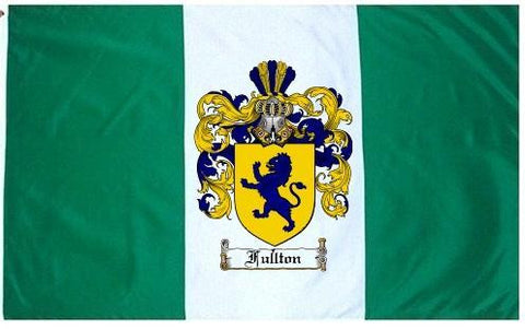 Fullton family crest coat of arms flag