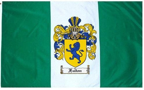 Fulton family crest coat of arms flag