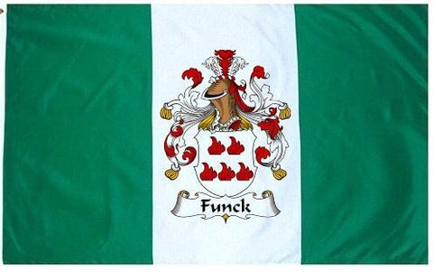 Funck family crest coat of arms flag