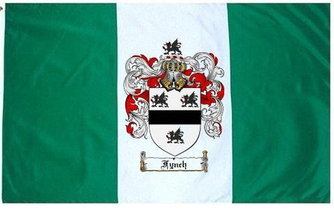 Fynch family crest coat of arms flag