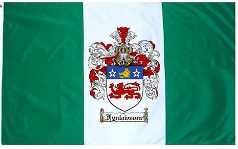 Fynlawsone family crest coat of arms flag