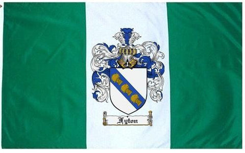 Fyton family crest coat of arms flag