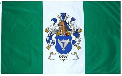 Göbel family crest coat of arms flag