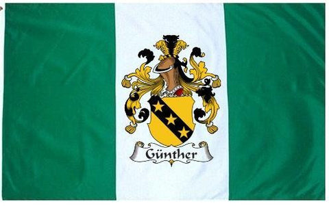 Günther family crest coat of arms flag