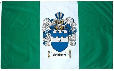 Gabehart family crest coat of arms flag