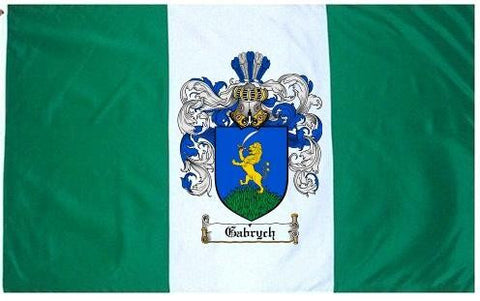 Gabrych family crest coat of arms flag