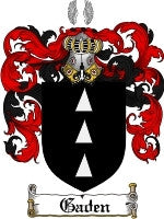 Gaden coat of arms family crest download