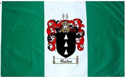 Gaden family crest coat of arms flag