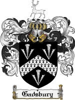 Gadsbury coat of arms family crest download