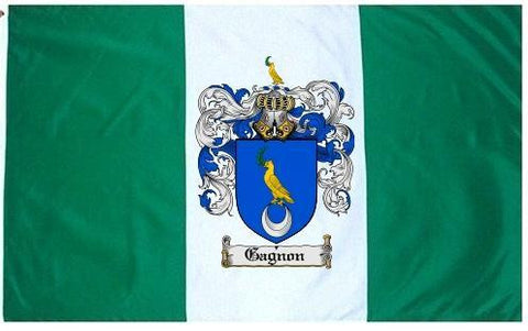 Gagnon family crest coat of arms flag