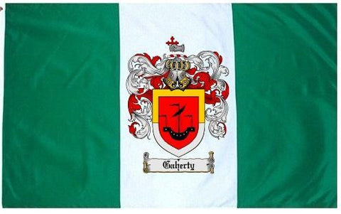 Gaherty family crest coat of arms flag