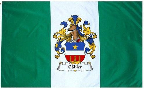 Gahler family crest coat of arms flag