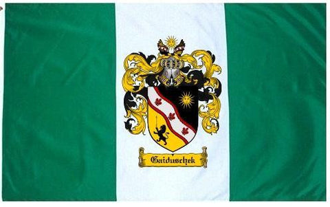 Gaiduschek family crest coat of arms flag
