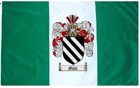 Gain family crest coat of arms flag