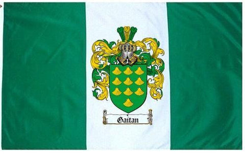 Gaitan family crest coat of arms flag