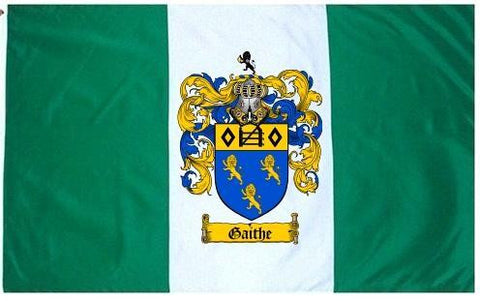 Gaithe family crest coat of arms flag