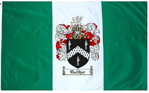 Gaither family crest coat of arms flag