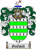 Gaitskill coat of arms family crest download