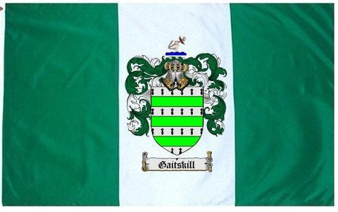 Gaitskill family crest coat of arms flag