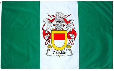 Galalon family crest coat of arms flag